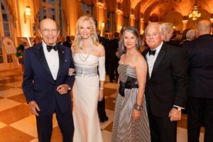 Wilbur and Hilary Ross with Carol and Tom Kirchhoff 